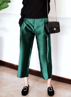 GlossyWideLegPants