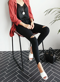 VintageSlitSkinnyJeans
