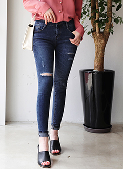 Cut-outSkinnyJean