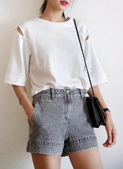 HighRiseDenimShorts