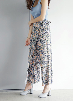 FloralWideWrapPants