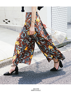 EthnicPrintedWide-legPants