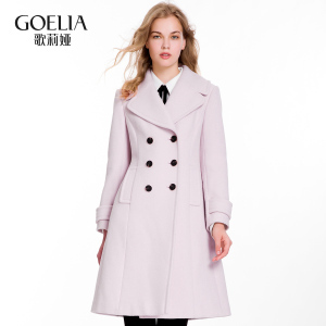 歌莉娅女装2016年冬季新品复古呢外套16DC6E20A
