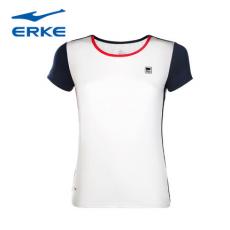 鸿星尔克综训系列女装2016夏季新款女网球比赛上衣短袖T恤网球服