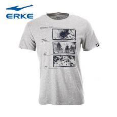 鸿星尔克正品男短袖T恤2015夏季圆领常规短T运动休闲上衣B5
