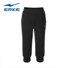 鸿星尔克erke2016夏季新款女裤七分裤舒适针织裤七分运动裤女