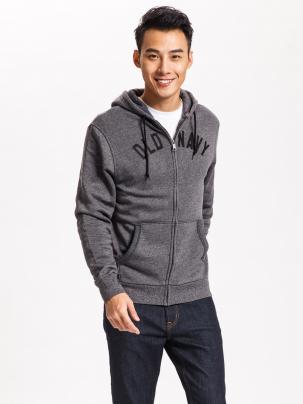 男裝Active運(yùn)動(dòng)系列OldNavy經(jīng)典徽連帽衛(wèi)衣開衫