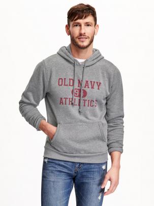 男装Active运动系列OldNavy经典徽标休闲风连帽卫衣