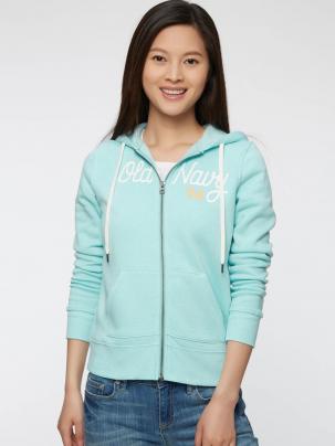 女裝OldNavy經(jīng)典徽標(biāo)舒適棉質(zhì)連帽外套