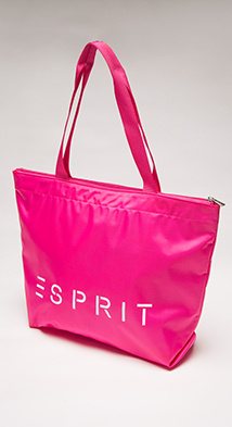 Esprit女士简约款经典Logo标记手提包