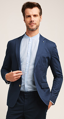 Esprit男士棉麻粒面紋理西服外套