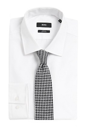 Tailored系列羊絨混紡圖案式領帶:T-Tie6CmKnittedByBOSS