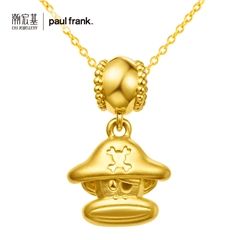 潮宏基PaulFrank(大嘴猴)24K纯帅系列-海盗侠足金/黄金串珠/吊坠