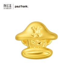 潮宏基PaulFrank(大嘴猴)24K纯帅系列-海盗侠足金/黄金串珠