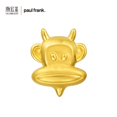潮宏基PaulFrank(大嘴猴)24K純帥系列-淘氣鬼足金/黃金串珠/吊墜