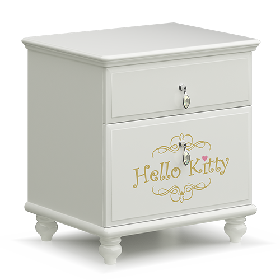 HelloKittyP2级中密度板茜茜公主KT床头柜