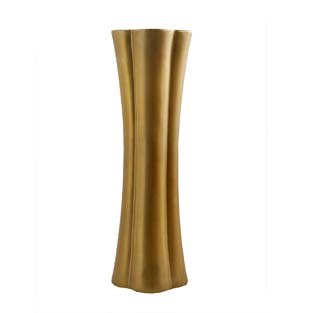 哑金色花瓣陶瓷花瓶-大RT7.80001