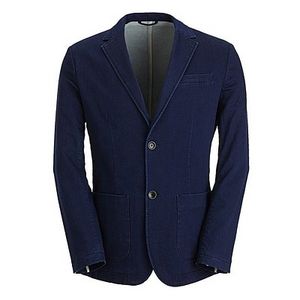 凡客西服彈力牛仔男款靛藍