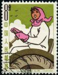 GX-特64-(6-1)人民公社女社員(8分蓋銷)