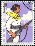 GX-特64-(6-6)人民公社女社員(8分蓋銷)
