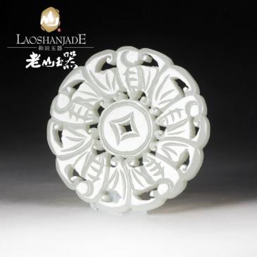 和田玉掛件福在眼前吊墜掛墜