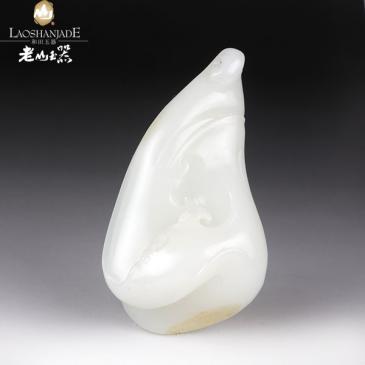 劉衛(wèi)東作品新疆和田玉籽料把件花件100.77g專柜正品附帶證書