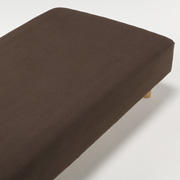 棉天竺床罩Q160×200×18-28cm用/混棕色