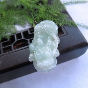 正品純天然緬甸a貨翡翠玉貔貅吊墜