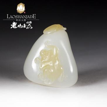 和田玉掛件生肖猴有糖生肖猴和田玉