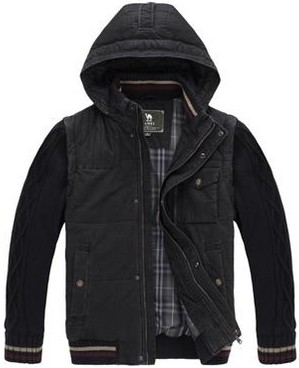 Camel駱駝戶外休閑男士棉服2F15339特價(jià)