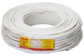 德力西2芯護套線 BVVB 2x4平方 家裝護套線 白色護套線