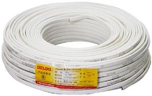 德力西2芯護套線 BVVB 2x2.5平方 家裝護套線 白色護套線