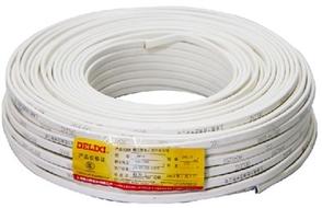 德力西2芯護套線 BVVB 2x1.5平方 家裝護套線 白色護套線