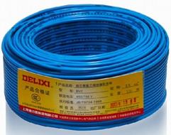 德力西電線 BVR 6平方 軟銅線 德力西塑銅線 銅芯絕緣電線 100米/卷