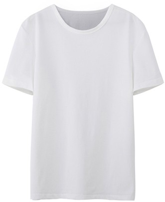 女式圆领短袖T恤修身基本款1.0