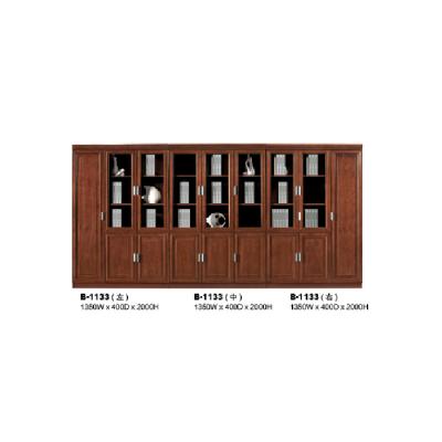 辦公家具實木文件柜落地書柜高柜油漆木皮文件柜資料柜