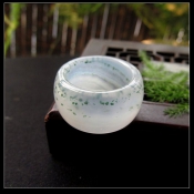 純天然水草瑪瑙玉戒指指環(huán)