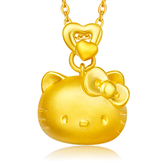 HelloKitty凱蒂貓黃金足金吊墜