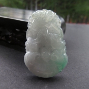 精美緬甸翡翠A貨冰底飄翠綠生肖虎掛件/玉石生肖虎吊墜/十二生肖虎玉墜/生肖吉祥物護(hù)身辟邪保平安/玉緣軒正品
