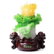精品仿青玉百財歸來擺件★白菜龍龜創意工藝品現代家居裝飾品擺設開業商務禮品★轉運招財辟邪化煞化太歲