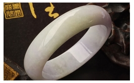 天然翡翠手鐲--梟梟生煙老坑冰糯種粉紫微綠細潤秀雅清新圓鐲(57)