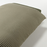 棉天竺被套170×210cm用/混绿色条纹