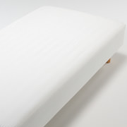 棉泡泡纱床罩S100×200×18-28cm用/本白色