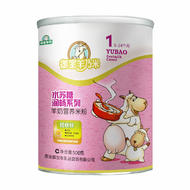 御宝羊乃米水苏糖羊奶+钙铁锌婴幼儿营养米粉辅食500g罐装