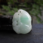 精品翡翠福祿如意花件