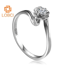 洛宝希女士钻石戒指求婚定情钻戒订婚结婚戒指裸钻定制L169