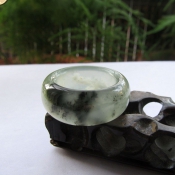 純天然遼寧岫巖玉水墨玉戒指