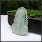新坑巴山翡翠玉觀音吊墜