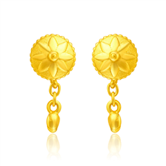 【網(wǎng)店尊享款】西藏風(fēng)黃金足金耳飾