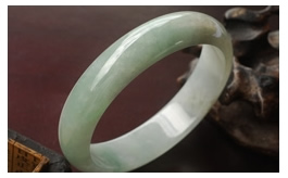 天然翡翠手鐲--老坑冰糯種清雅淺綠細潤晶瑩婉約秀雅圓潤正裝富貴圓鐲(58)